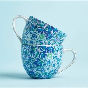 NEW Lilly Pulitzer Ceramic Mugs (Set of 2)